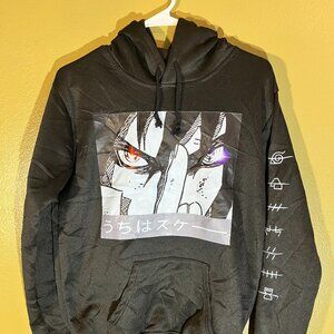 Naruto Itachi Uchiha Akatuski Draw String Hoodie